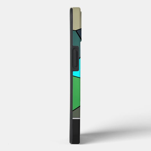 Kleurrijke mozaïektegels met Monogram! Case-Mate iPhone Case (Achterkant / Rechts)