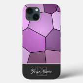 Kleurrijke mozaïektegels met Monogram! Case-Mate iPhone Case (Achterkant)