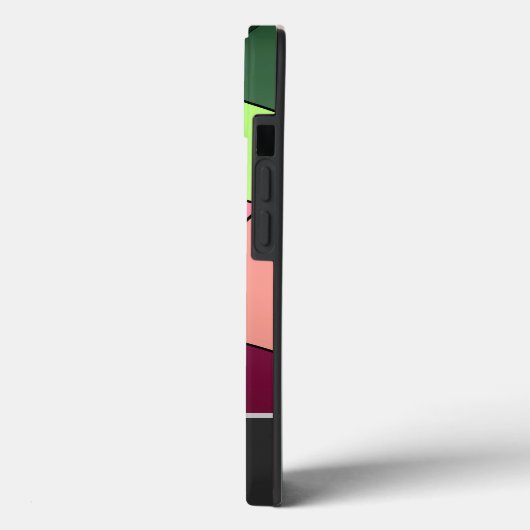 Kleurrijke mozaïektegels met Monogram! Case-Mate iPhone Case (Achterkant / Links)