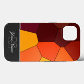 Kleurrijke mozaïektegels met Monogram! Case-Mate iPhone Case (Achterkant (horizontaal))