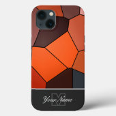 Kleurrijke mozaïektegels met Monogram! Hoesje-Mate Case-Mate iPhone Case (Achterkant)