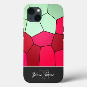 Kleurrijke mozaïektegels met Monogram! Hoesje-Mate Case-Mate iPhone Case