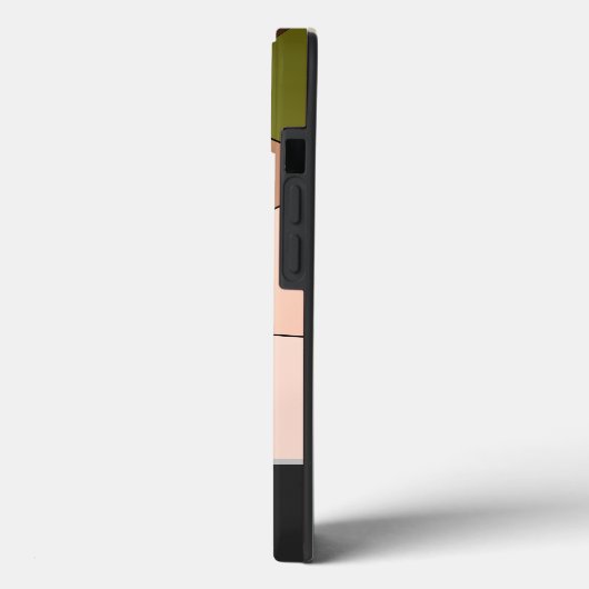 Kleurrijke mozaïektegels met Monogram! Hoesje-Mate Case-Mate iPhone Case (Achterkant / Links)