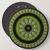 Kleurrijke mozaïekversiering ronde button 6,0 cm (Voorkant /achterkant)