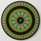 Kleurrijke mozaïekversiering ronde button 6,0 cm (Voorkant)