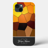 Kleurrijke mozaïekzonnepanelen met Monogram! Hoesj Case-Mate iPhone Case (Achterkant)