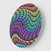 Kleurrijke mozaïsche Tegels wandklok (Hoek)