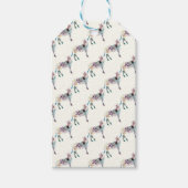 Kleurrijke Mr. Zebra Cadeaulabel (Voorkant)