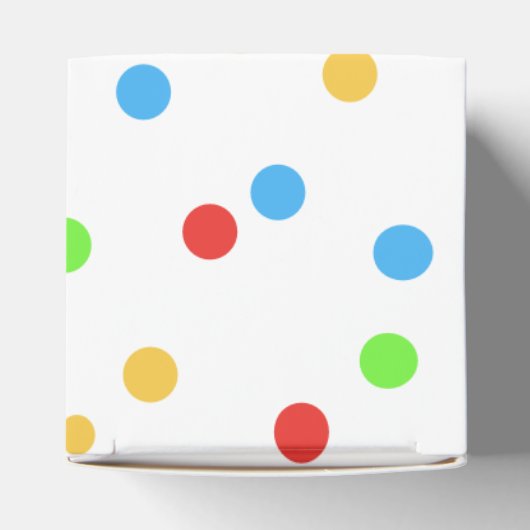 Kleurrijke Muis Kids Verjaardagsfeestje Bedankdoosjes (Bovenkant)