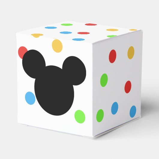 Kleurrijke Muis Kids Verjaardagsfeestje Bedankdoosjes (Achterkant)