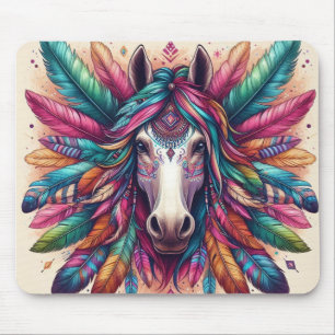 Kleurrijke Muismat van paarden