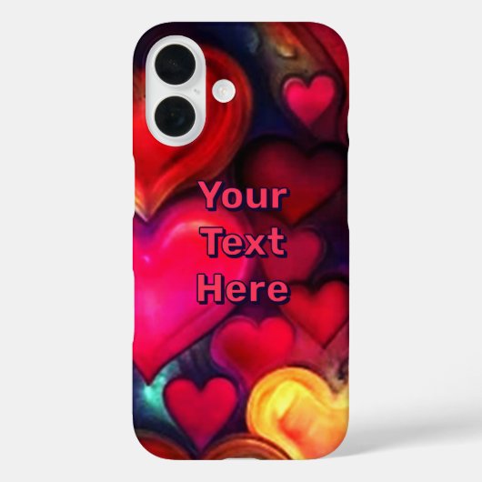 Kleurrijke Multi Hearts Valentijn Case-Mate iPhone Case (Achterkant)