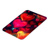 Kleurrijke Multi Hearts Valentijn Magneet (Linkerzijde)