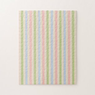 Kleurrijke Multi-Kleur Streep Abstracte Stijl Patr Legpuzzel
