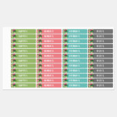 Kleurrijke Multi-Name Skinny Iron op etiketten Labels (Vel)