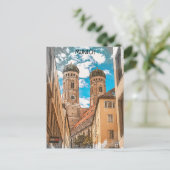 Kleurrijke München Duitsland Frauenkirche Briefkaart (Staand voorkant)