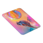 Kleurrijke mus en regenboog bubbel magneet (Rechterzijde)