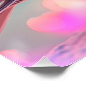 Kleurrijke mus en regenboog bubbel perfect poster (Hoek)