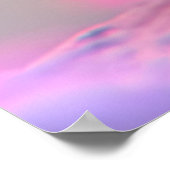 Kleurrijke mus en regenboog bubbel poster (Hoek)