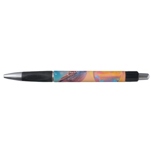 Kleurrijke Mus en Regenboogbel Pen (Voorkant)