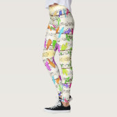 Kleurrijke Musical Birds Leggings Spring (Links)