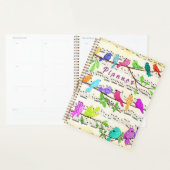 Kleurrijke Musical Birds Planner (Display)