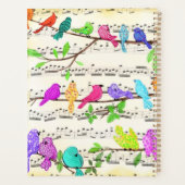 Kleurrijke Musical Birds Planner (Achterkant)