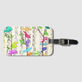 Kleurrijke Musical Birds Symphony Bagagelabel (Voorkant (horizontaal))