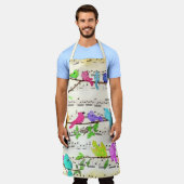 Kleurrijke Musical Birds Symphony Magic Song Schor Schort (Gedragen)