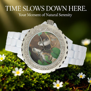 Kleurrijke mussen horloge