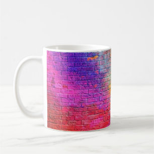 Kleurrijke muur achtergrondwand, kleur, achtergron koffiemok
