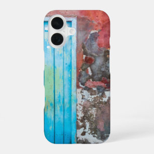 Kleurrijke muur, deur en luiken iPhone 16 hoesje