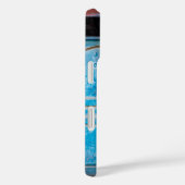 Kleurrijke muur met blauwe deur Case-Mate iPhone case (Achterkant / Rechts)