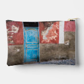 Kleurrijke muur met blauwe deur etui (Achterkant)