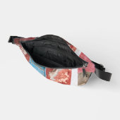 Kleurrijke muur met blauwe deur heuptasje (Open)