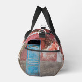 Kleurrijke muur met blauwe deur plunjezak (Rechts)