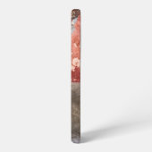 Kleurrijke muur met blauwe deur samsung galaxy hoesje (Linkerkant)