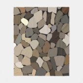 Kleurrijke muurstenen patroon fleece deken (Voorkant)