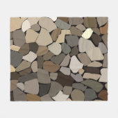 Kleurrijke muurstenen patroon fleece deken (Voorkant (Horizontaal))