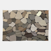 Kleurrijke muurstenen patroon theedoek (Horizontaal)