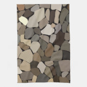 Kleurrijke muurstenen patroon theedoek (Verticaal)