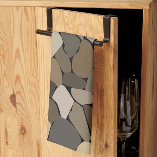 Kleurrijke muurstenen patroon theedoek (Derde Gevouwen)