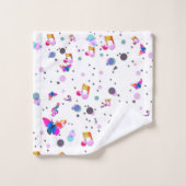 Kleurrijke muziek dansen bad handdoek (Wasdoekje)