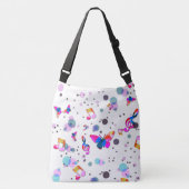 Kleurrijke muziek dansen crossbody tas (Voorkant)