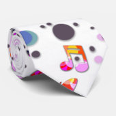 Kleurrijke muziek dansen stropdas (Opgerold)