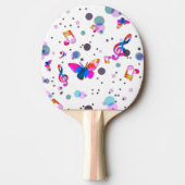Kleurrijke muziek dansen tafeltennisbatje (Voorkant)