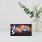 Kleurrijke Muziek | Geluidslogo Visitekaartje (Staand voorkant)