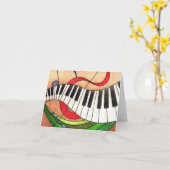 Kleurrijke Muziek Kaart (Gele Bloem)