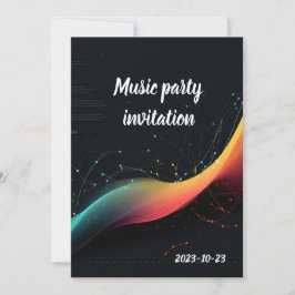 Kleurrijke muziek melodie kaart