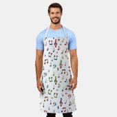 Kleurrijke muziek schort (Gedragen)